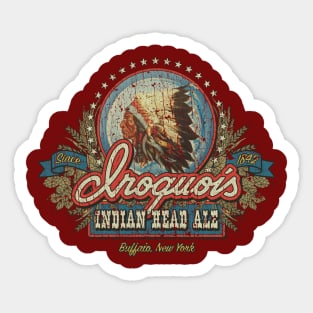 Iroquois Indianhead Ale 1842 Sticker